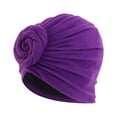 thumbnail image 1 of Underscarf CQXIDFH Women Turban Hijab Cap, Muslim Underscarf, Soft Headwrap Hair Cover Headwear, Bucket Hats (Purple, One Size), 1 of 3