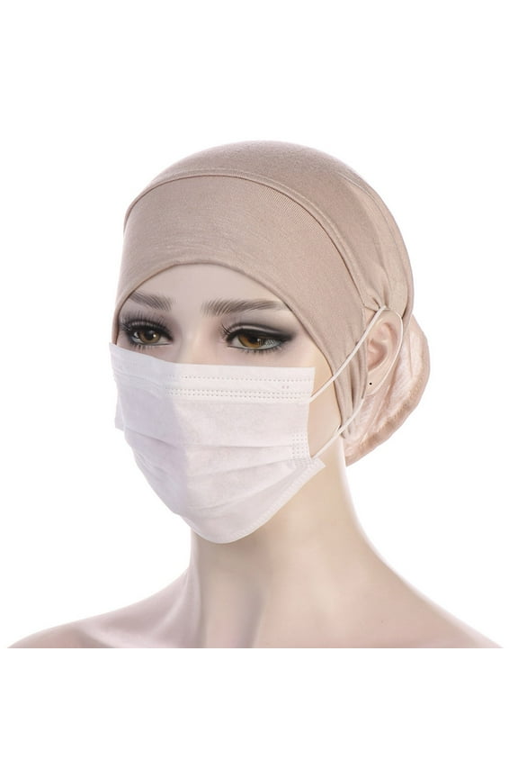 Underscarf, Muslim Hijab Cap with Ear Holes, Headphone Friendly Inner Cap, Bonnet for Women, Sports, Daily, Secure & Breathable, Modest Activewear Baberdicy, Ideal for Women