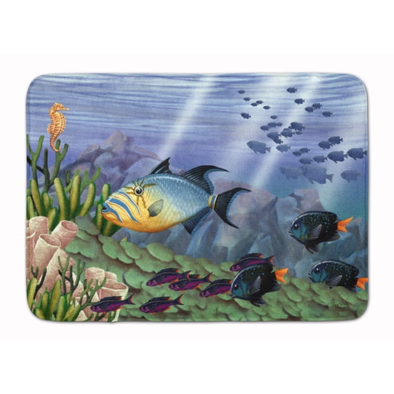 Undersea Fantasy 10 Machine Washable Memory Foam Mat