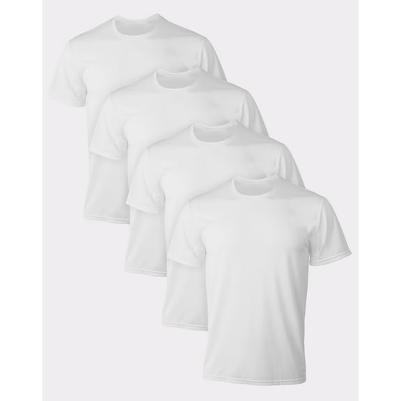 Undershirt 4-Pack T-Shirt Hanes Ultimate Men's X-Temp Mesh Crewneck Assorted Tee