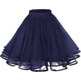 thumbnail image 1 of Underskirts for Women 50s Petticoat Skirt Rockabilly Dress Knee for Dresses, 1 of 4