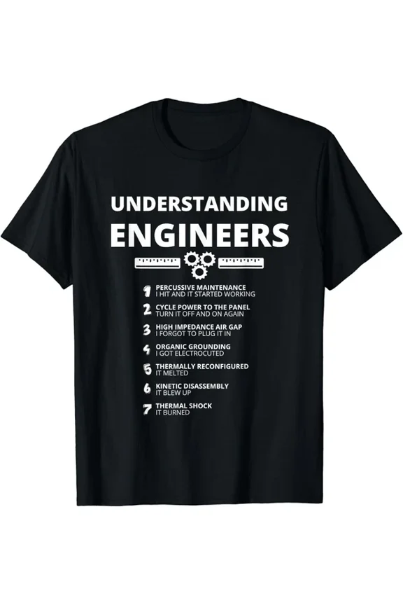 Understanding Engineers - Funny Engineering T-Shirt Unisex S-5XL Hot Trending Shirt, Vintage Birthday Gift