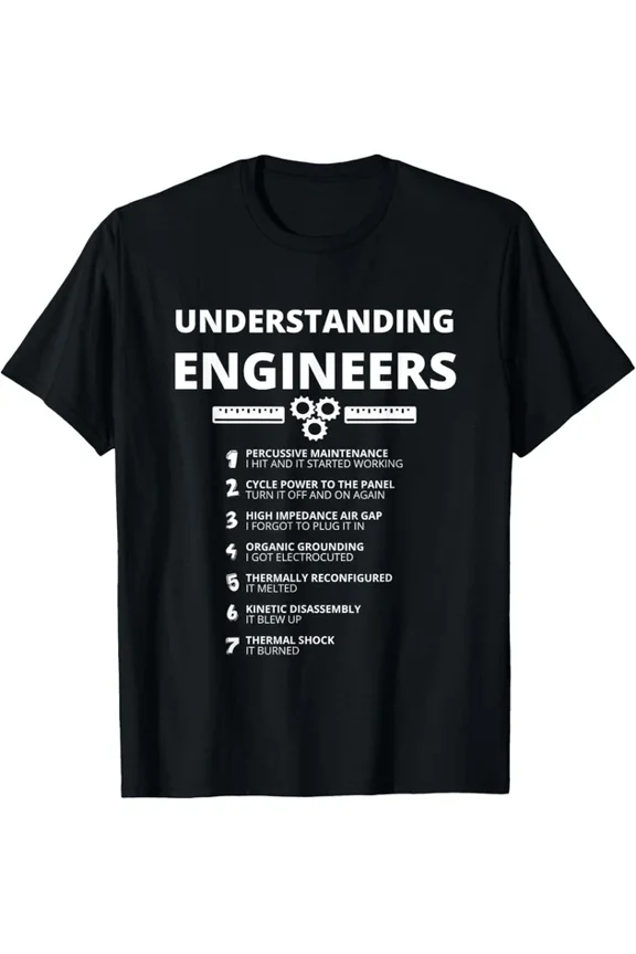 Understanding Engineers Funny Sarcastic Engineering Gift T-Shirt Design Preview Only