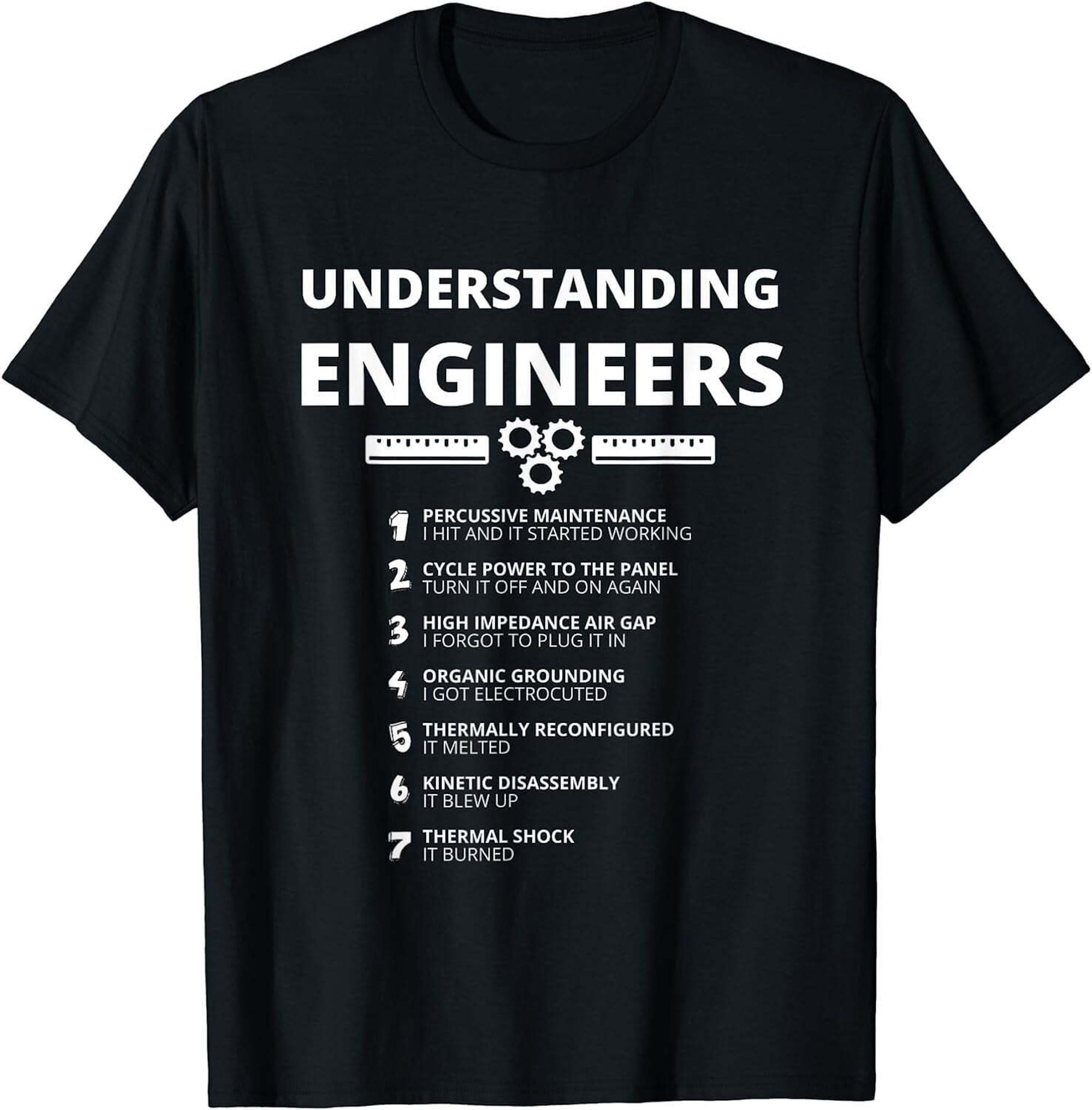 Understanding Engineers - Funny Sarcastic Engineering Gift T-Shirt ...