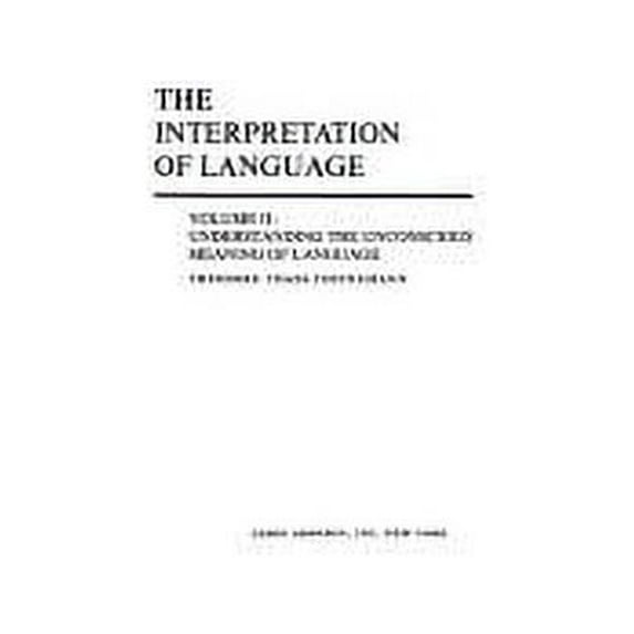Pre-Owned Understanding the Unconscious Meaning of Language 9780876680889 Used