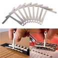 thumbnail image 1 of Understring Radius Gauge, 9Pcs/Set Stainless Steel Guitar Understring Radius Gauge Builder Luthier Tool, 1 of 8
