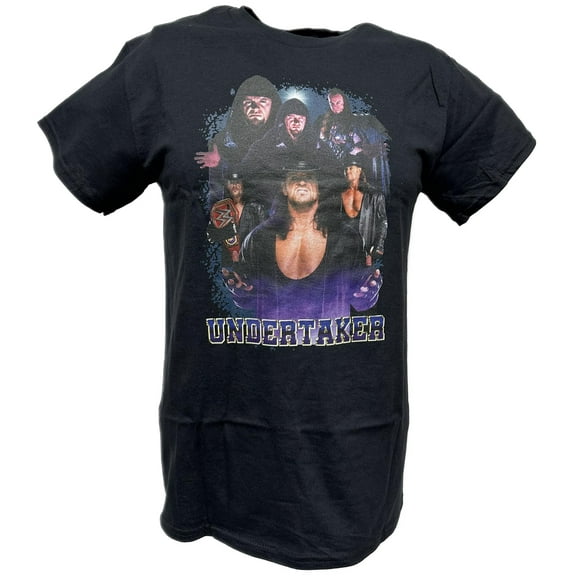 Undertaker 6 Poses Mens Black T-shirt WWE