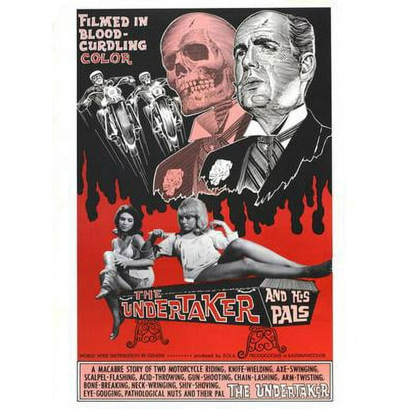 Undertaker And His Pals The Movie Poster Art Poster 24x36 Unframed, Age: Adults, Rectangle Best Posters