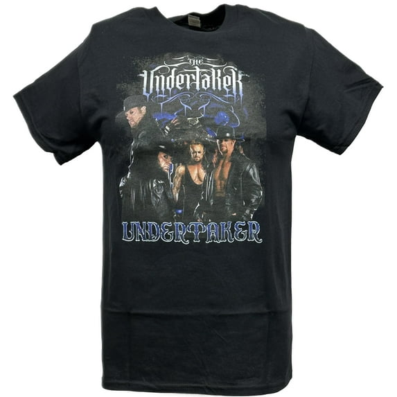Undertaker Group Pose Mens Black T-shirt WWE