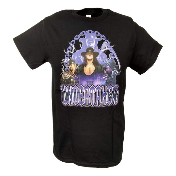 Undertaker Legendary Purple Mens Black T-shirt