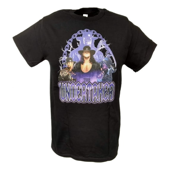 Undertaker Legendary Purple Mens Black T-shirt