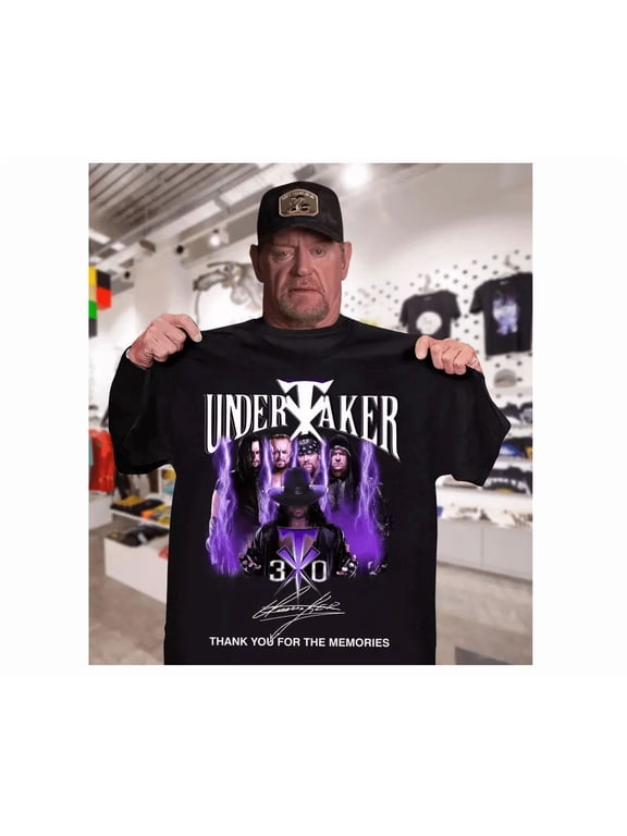 Undertaker Signature 30 Years Memories Wrestling T-Shirt All Size S-5XL