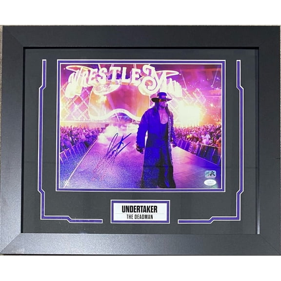 Undertaker Signed Framed 11x14 Photo JSA Authenticated #11