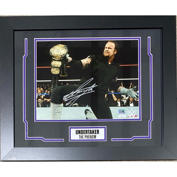 Undertaker Signed Framed 11x14 Photo JSA Authenticated #14