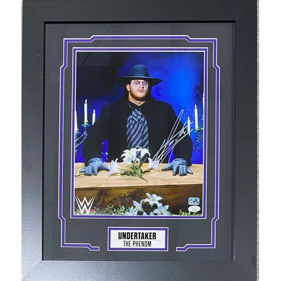 Undertaker Signed Framed 11x14 Photo JSA Authenticated #19