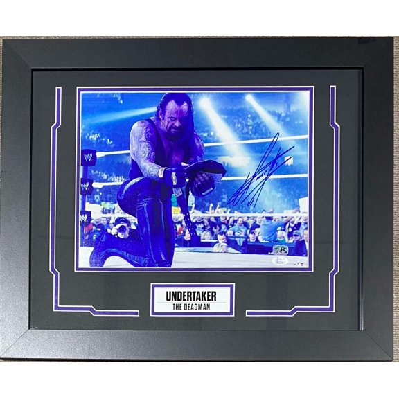 Undertaker Signed Framed 11x14 Photo JSA Authenticated #7