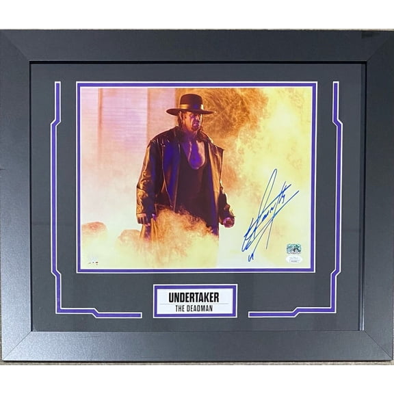Undertaker Signed Framed 11x14 Photo JSA Authenticated #9