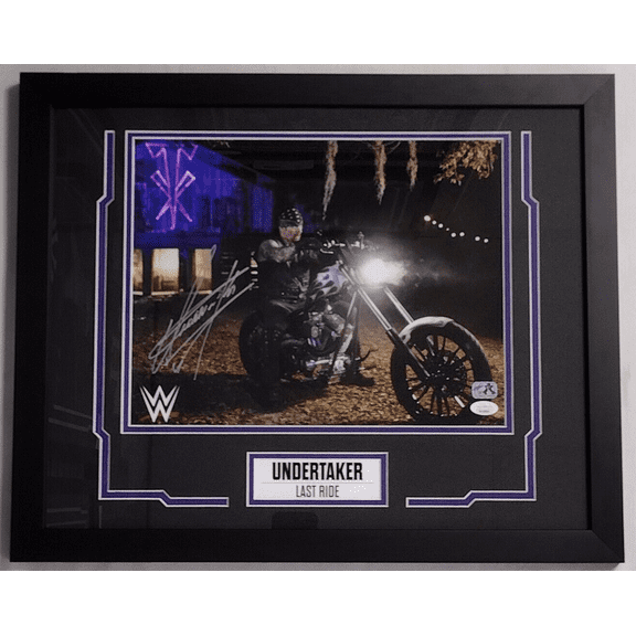 Undertaker Signed Framed 11x14 Photo JSA Authenticated