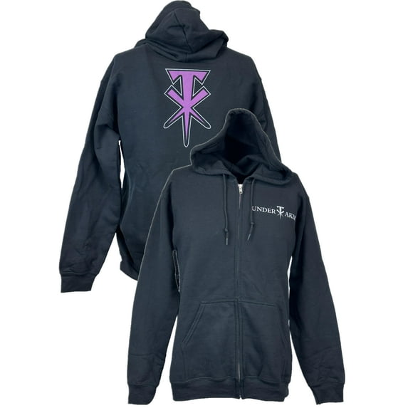 Undertaker TX Logo Purple Black Zipper Hoody