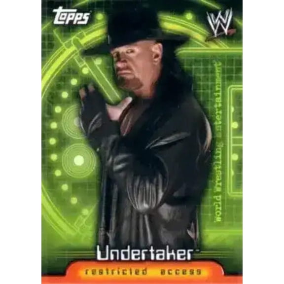 Undertaker WWE Insider Restricted Access 2006 Topps card P1