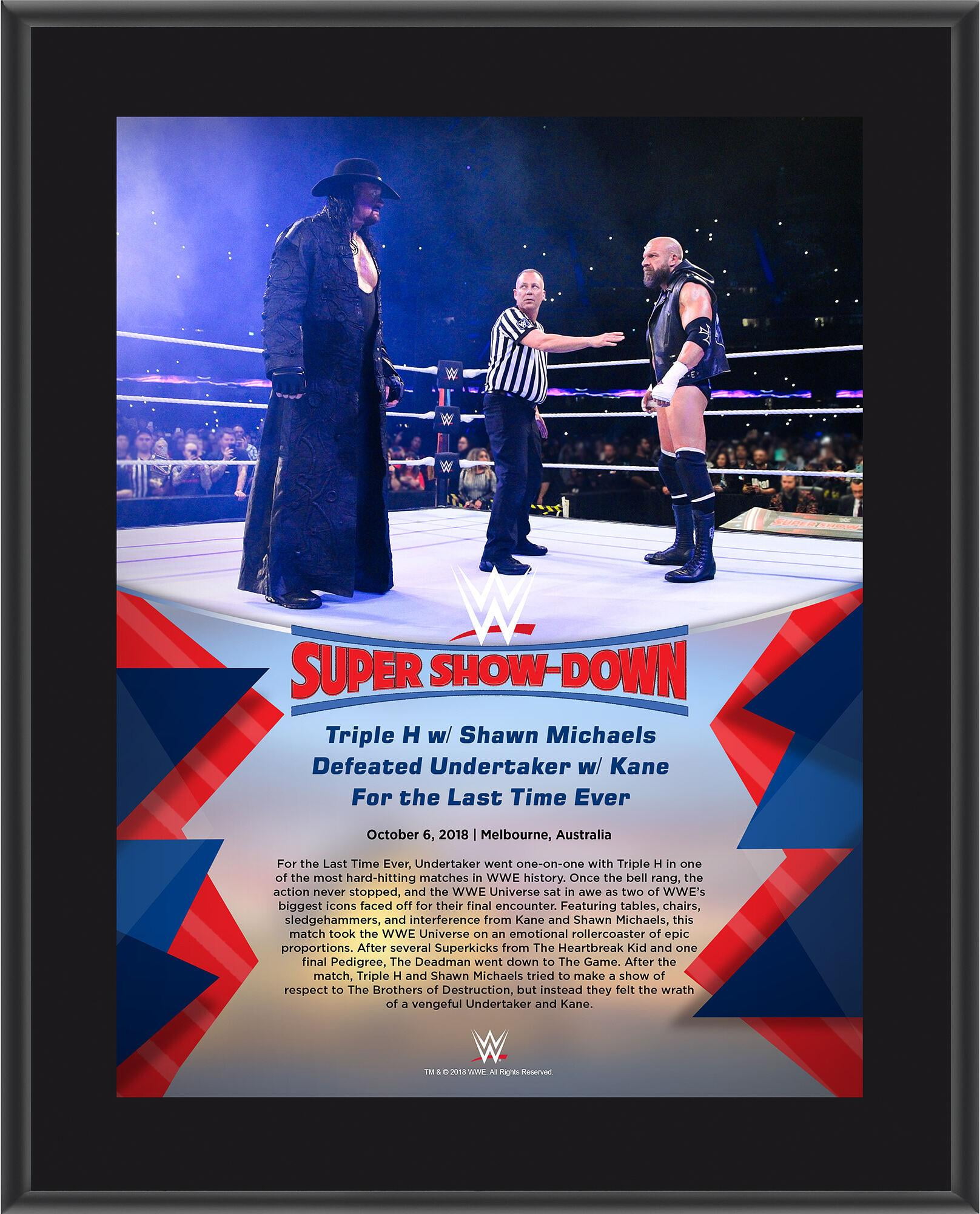 Undertaker/triple H (18 Ssd) 10x13 Plaque (subl)