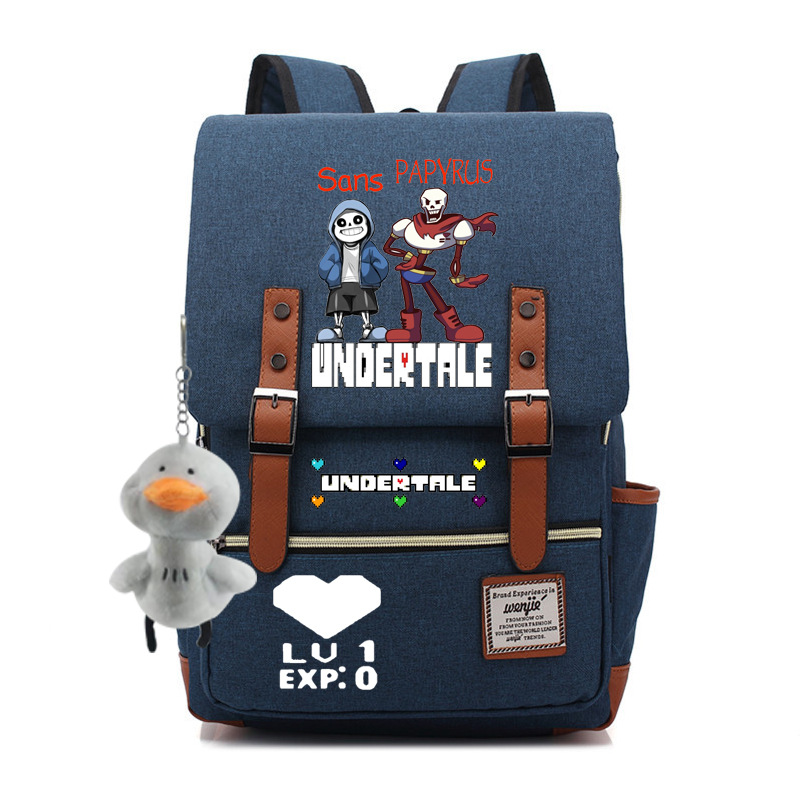 Undetale Backpack Undertale Flowey Sans Anime Backpacks Cartoon Laptop Backpack Daypack ...
