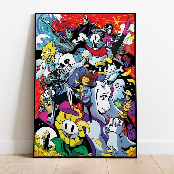 Undertale Game Poster, Frisk Wall Art, Unframed Paper Poster 8x10in