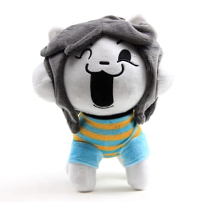 Undertale Plush, 9.84 Inch Temmie Plush Toy - Soft Stuffed Anime Plush Gifts for Kids and Fans