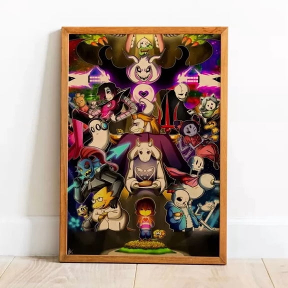 Undertale Poster Wall Art Retro Print Kraft Paper Prints Home Decor 5 POSTER Home Decor Vintage Art Print Haging Poster Cute Birthday Gift Wall Art