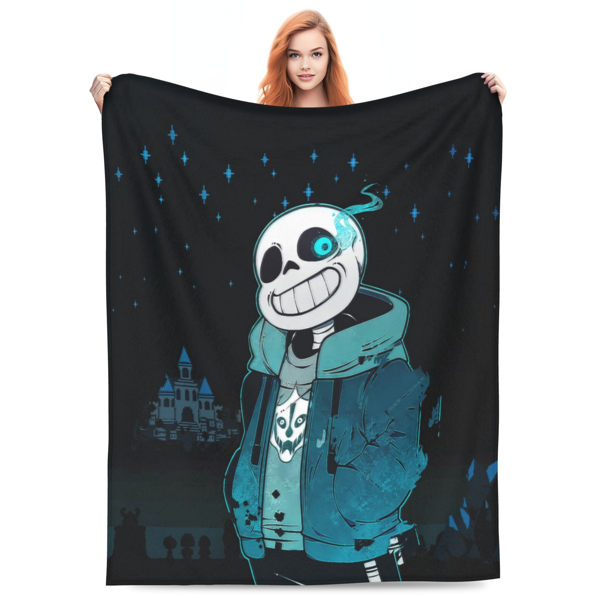 Undertale Sans 3D Printing Blanket, Lightweight Throw Blankets Flannel