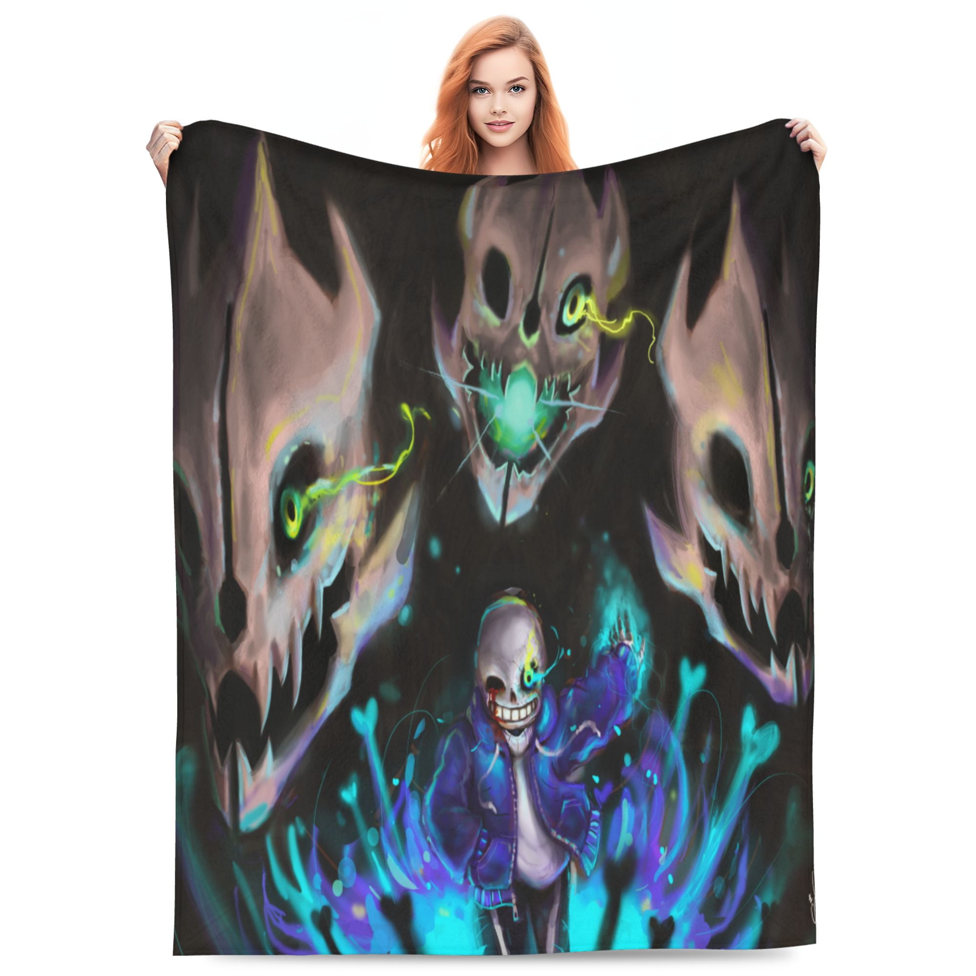 Undertale Sans 3D Printing Blanket, Lightweight Throw Blankets Flannel