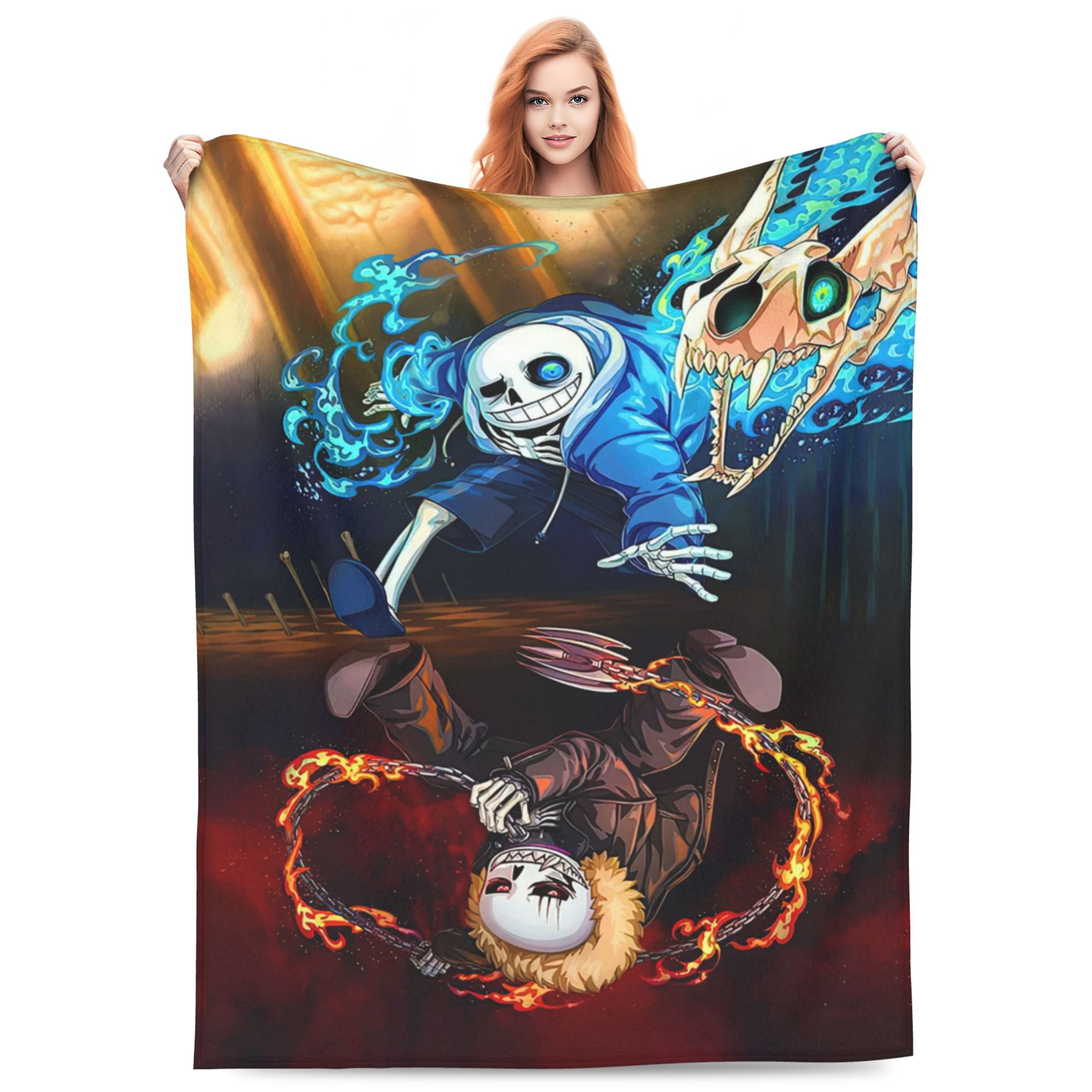 Undertale Sans 3D Printing Blanket, Lightweight Throw Blankets Flannel