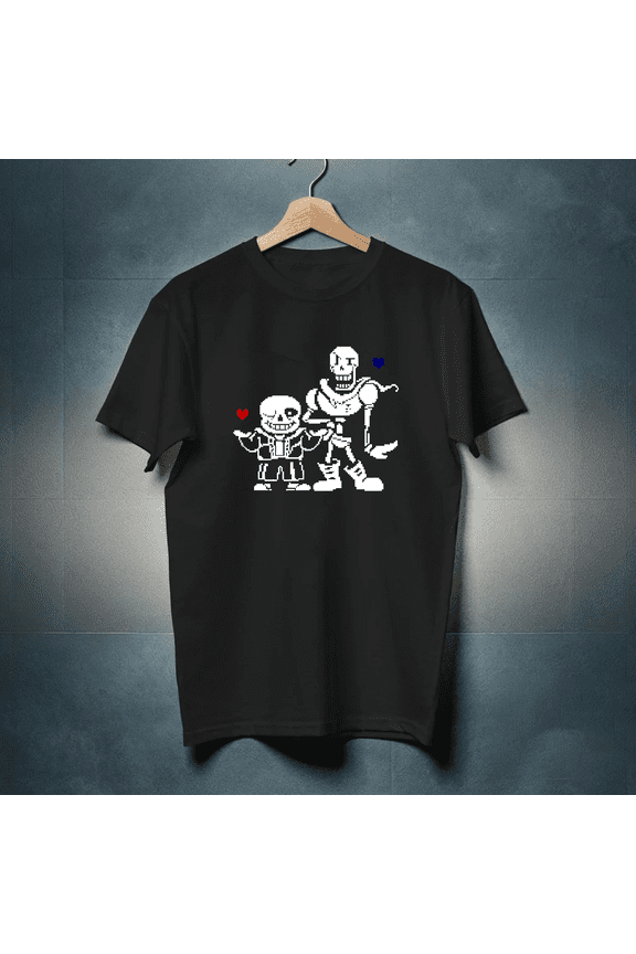 Undertale Sans And Papyrus Funny Gamer Graphic Unisex T-Shirt up to size 5XL