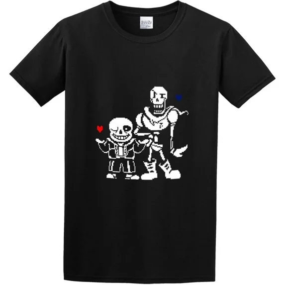 Undertale Sans And Papyrus Funny Gamer Graphic Unisex T-Shirt up to size 5XL