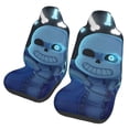thumbnail image 1 of Undertale Sans Car Seat Covers 2 Pcs Seat Protector Cover Universal Front Vehicle Seat Protector For Auto Truck Van Suv Sedan Vehicle, 1 of 9