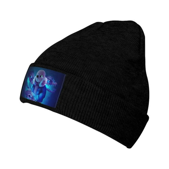 Undertale Sans Knit Beanie Hat Winter Soft Watch Cap Elastic Skull Caps For Men Women