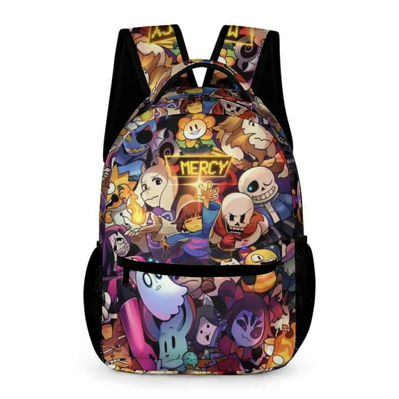 Undertale Sans Schoolbag Daypack Lightweight Backpacks School Bookbag Unisex Casual Rucksack for Outdoor
