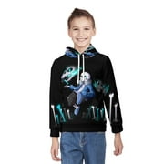 Undertale Sans Teen's Hoodies Printing Youth Sweatshirt Activewear Long Sleeve Pullover Hoodies Casual Sweater for Boys Girls XL
