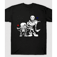thumbnail image 1 of Undertale Sans and Papyrus Funny Gamer Graphic Unisex T-Shirt,S-3XL, 1 of 2