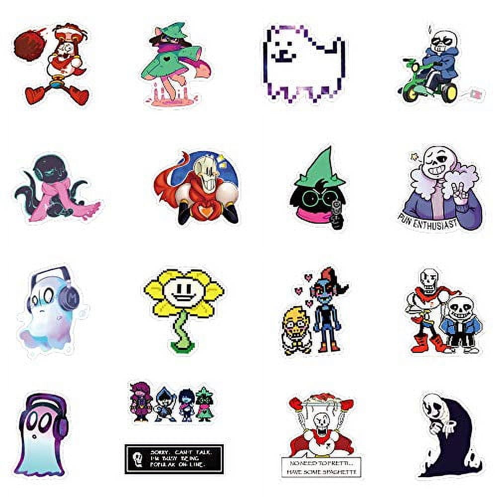 Undertale Stickers Pack| 50pcs Sans Undertale Viny Waterproof Stickers ...