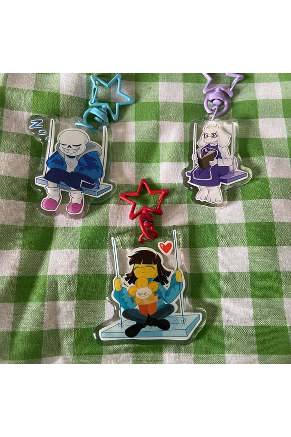 Undertale Swing Set Keychains (1 keychain)