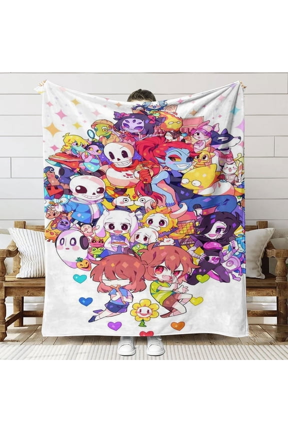 Undertale Throw Blanket Gifts for Fans Lover Girls Boys Women Present Hoodie Him Bed 30"x40"