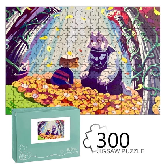 Undertale -themed Wooden jigsaw Puzzle for home Decoration or gift for fans friend,family.300pc