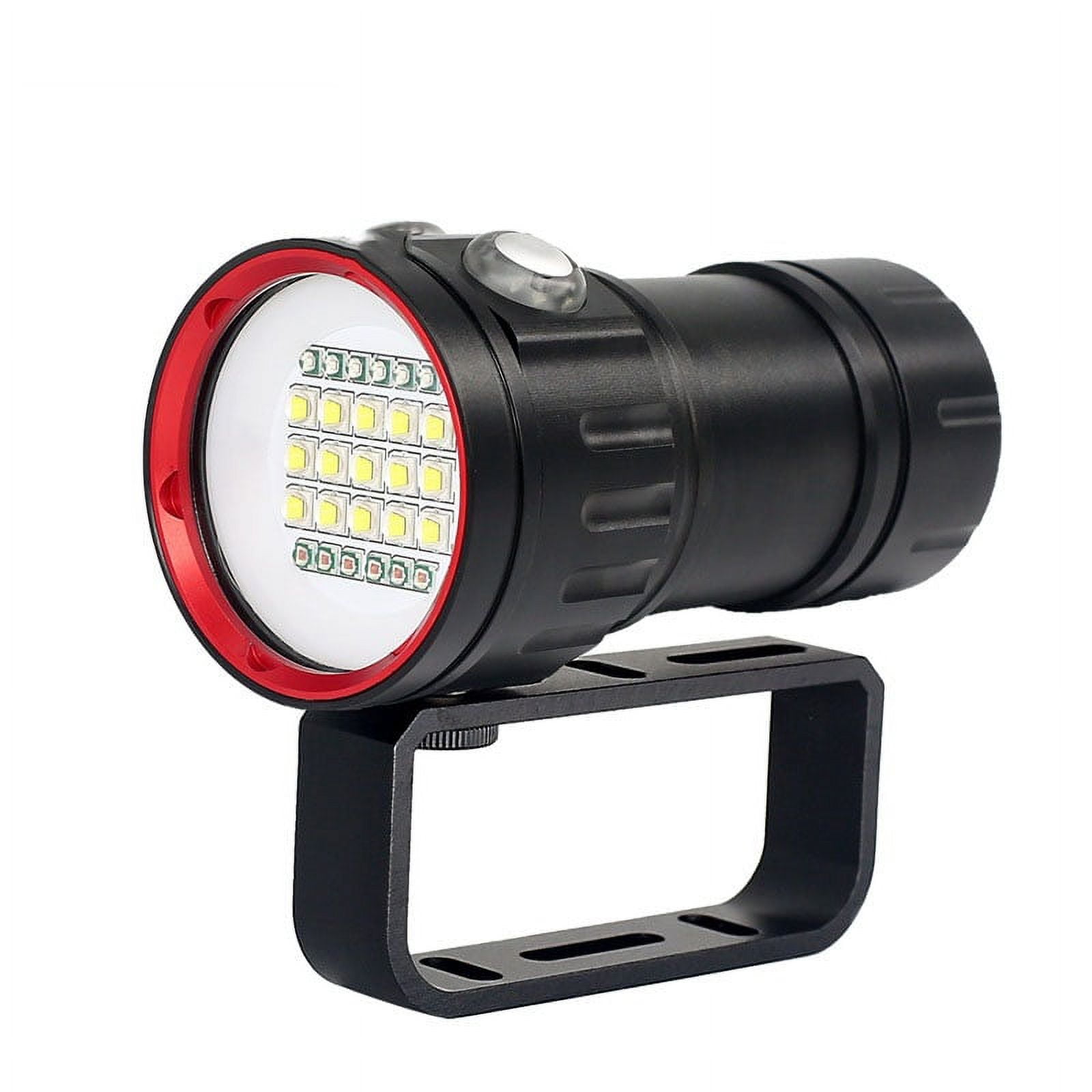 Underwater 27 LED Photography Light Highlight Lamp 20000Lumens Diving Flashlight 100M Waterproof