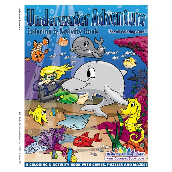 Underwater Adventure Coloring Book 8.5"x11"