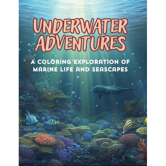 Underwater Adventures: A Coloring Exploration of Marine life and Seascapes