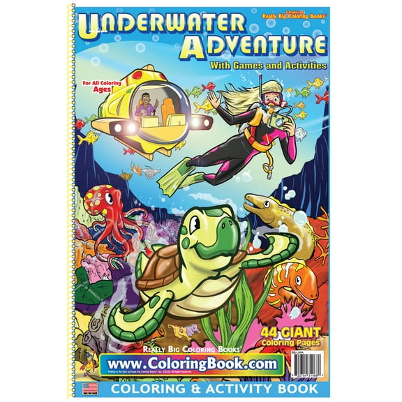 Underwater Adventures Really Big Coloring Book