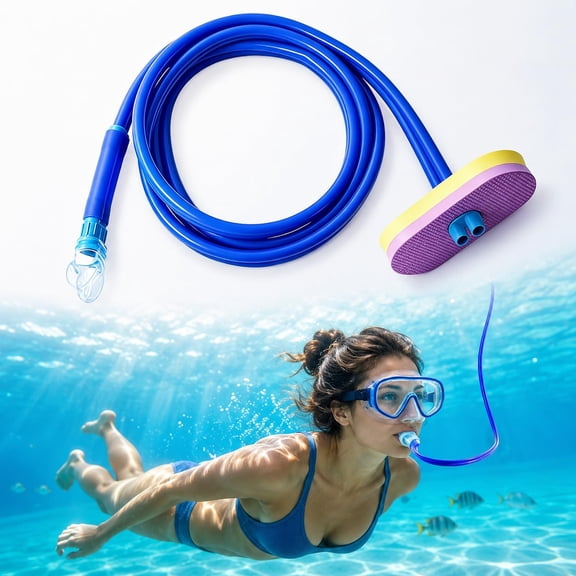 Underwater Breathing Device Adult, Underwater Breathing Tube with Float Head,Men and Women Diving Swimming Camping Stream Diving Experience Equipment Swimming Breathings Tube