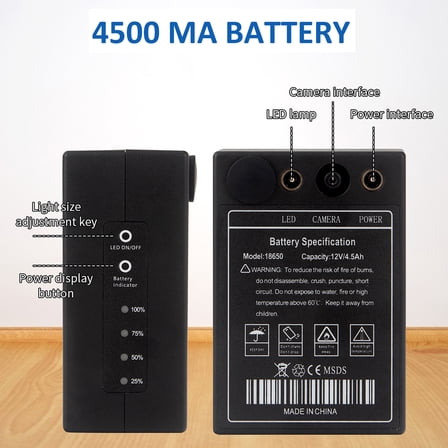 Underwater Camera,Lamps 15m Ice 12 White Led 15m Ice Sea 7 Inch 1200tvl Camera Fish 12 Fapao Moweo 1200tvl Under Camera 15m