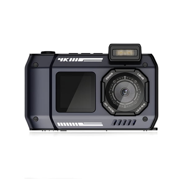 Underwater Camera With 33FT Waterproof Depth 4K Resolution And 6500MP Dustproof Shockproof For Sports Travel